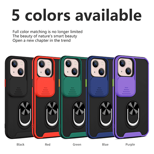 Slide Camera Cover Phone Case Mei Ring Holder